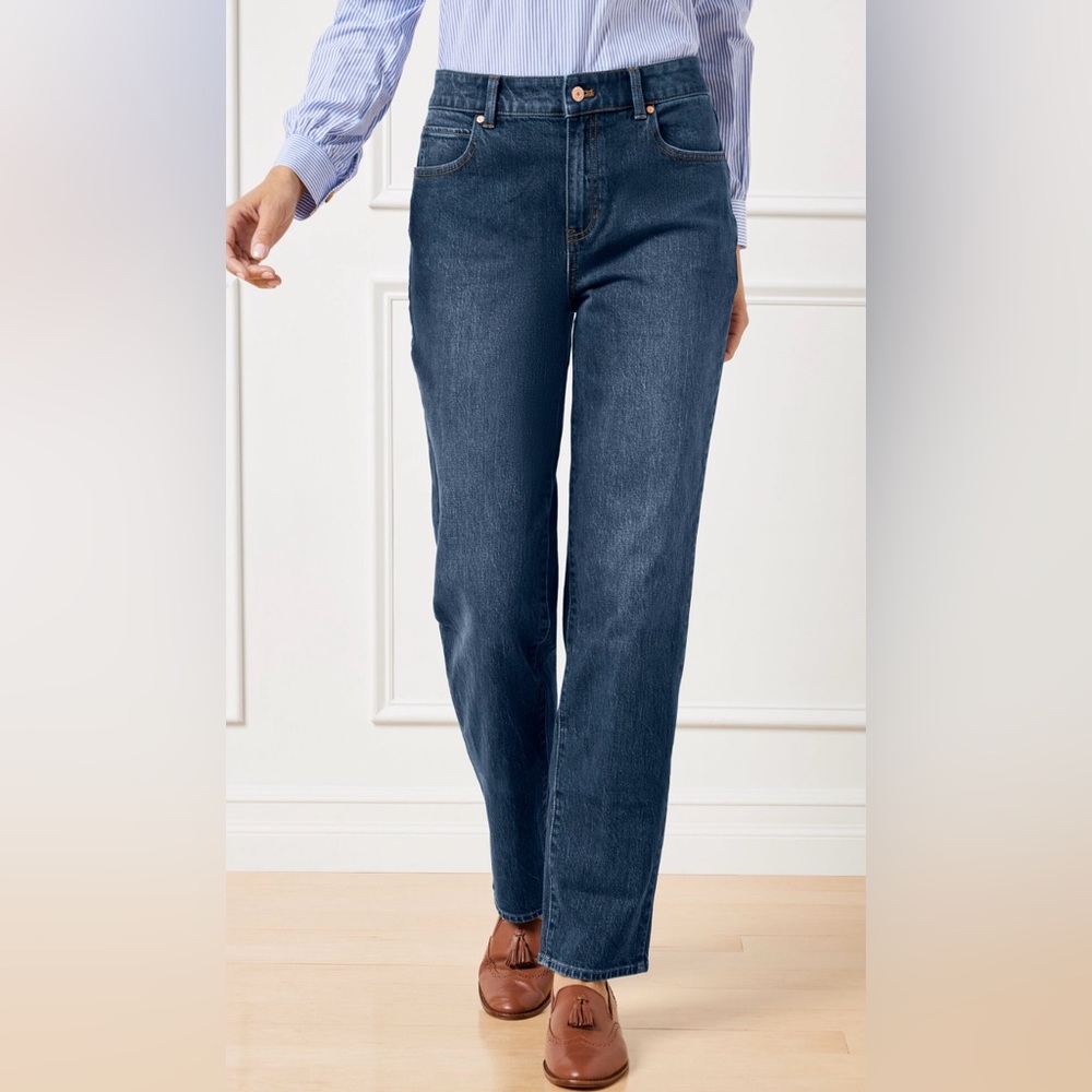 Talbots Classic Indigo High Waist Relaxed Jeans